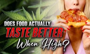 why does food taste better high