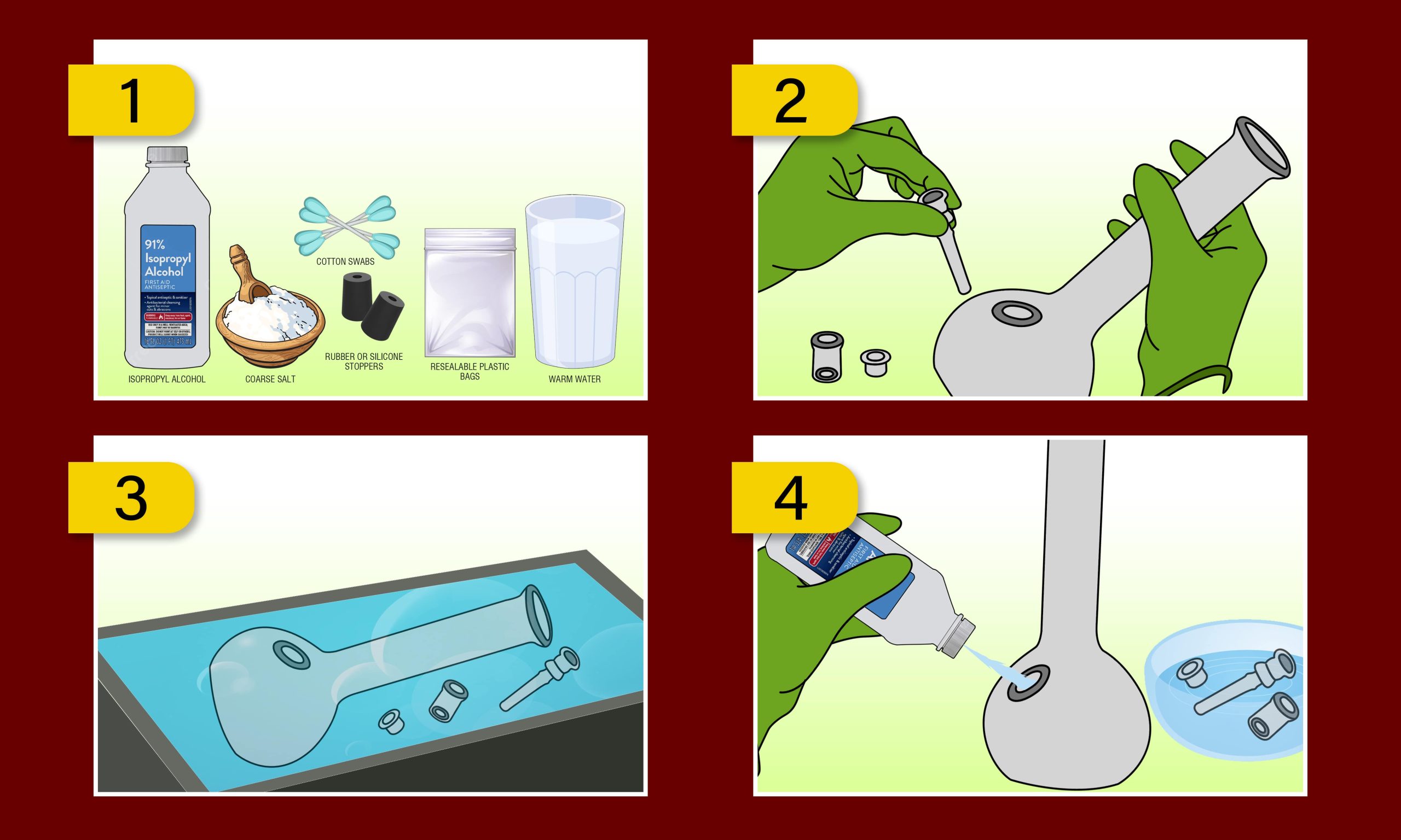 how to clean a bong