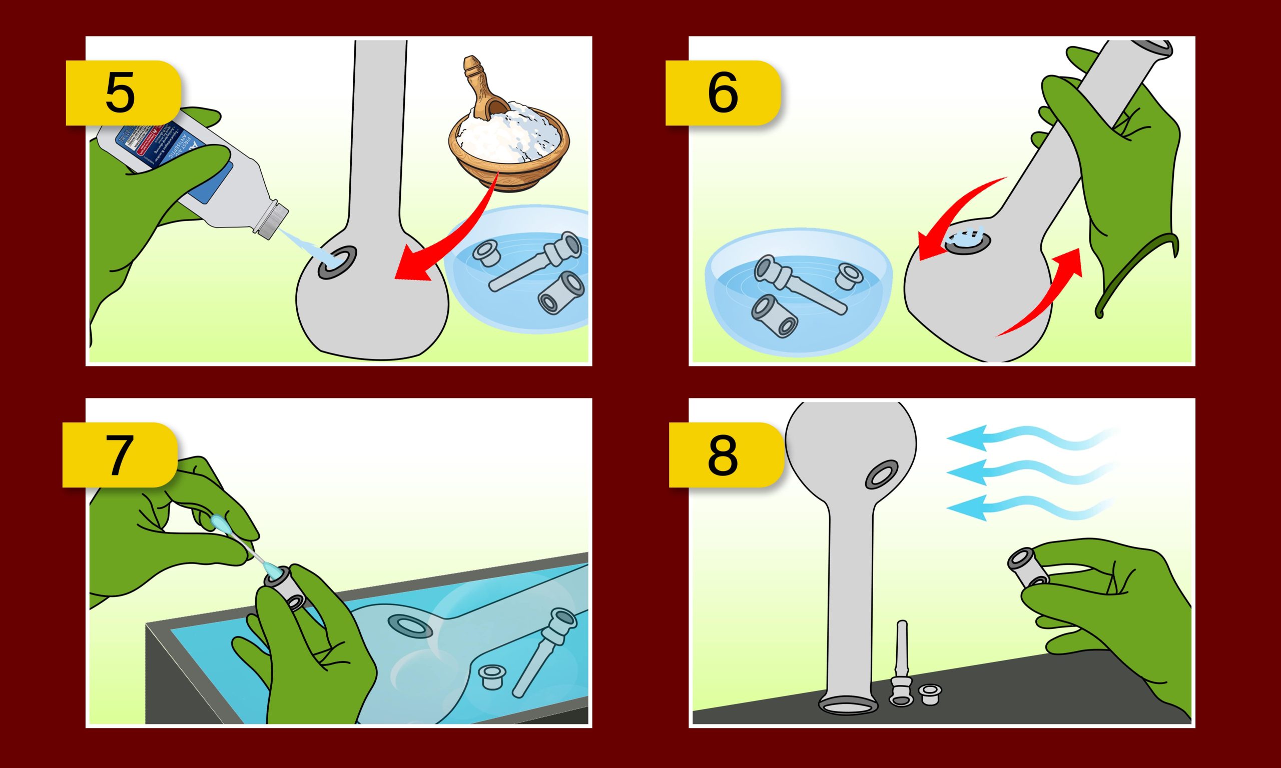 how to clean a bong